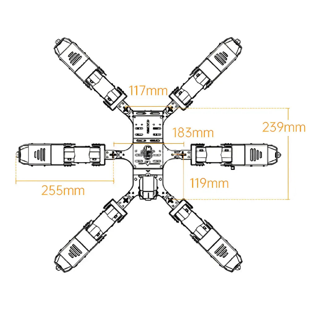 Hiwonder SpiderPi AI Intelligent Visual Hexapod Robot Powered by Raspberry Pi 5 (Advanced Kit with Raspberry Pi 5 4GB)