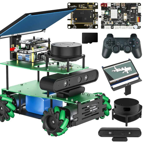 Yahboom ROSMASTER X3 ROS2 Robot with Mecanum Wheel Support SLAM Mapping/Navigation/Python Car Project Research Not included RPi 5 Board(Superior Kit)