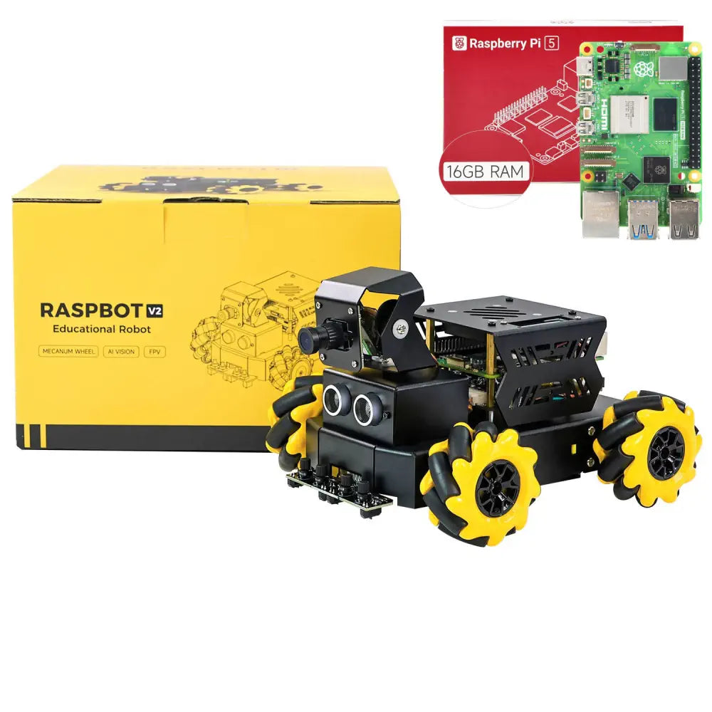 Yahboom AI Vision Robot Raspberry Pi 5 Car Support Python Progamming ...