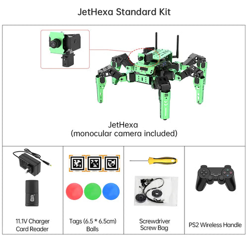 Hiwonder Jethexa ROS Hexapod Robot Kit w/ Jetson Nano &amp; Monocular HD Camera (Standard Kit)