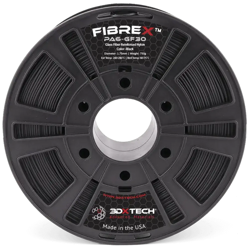 3DXTech FibreX PA6+GF30 Glass Fiber Reinforced Nylon 3D Printer Filament