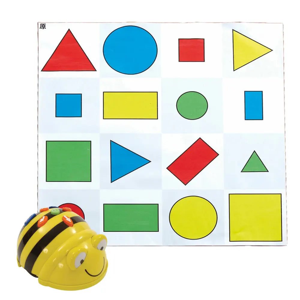 TTS Bee-Bot Coding Toy - See &amp; Say Version - STEM Educational Programmable Robot for Kids - Interactive Learning with FREE Shapes, Colours &amp; Size Activity Mat - Classroom Toy