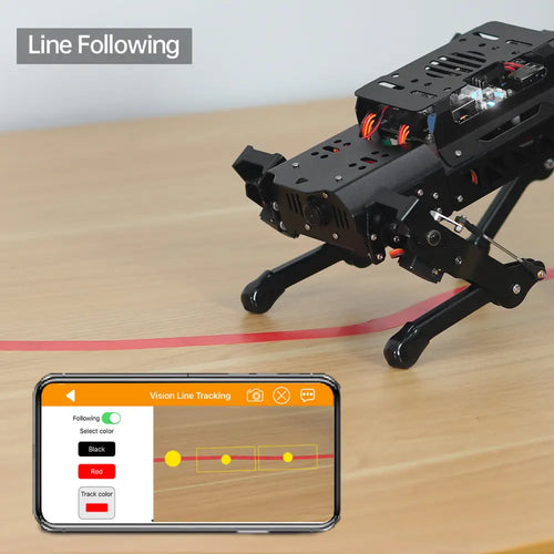 Hiwonder PuppyPi Quadruped Robot with AI Vision Powered by Raspberry Pi ROS Open Source Robot Dog (Standard Kit/ with Raspberry Pi 4B 8GB)