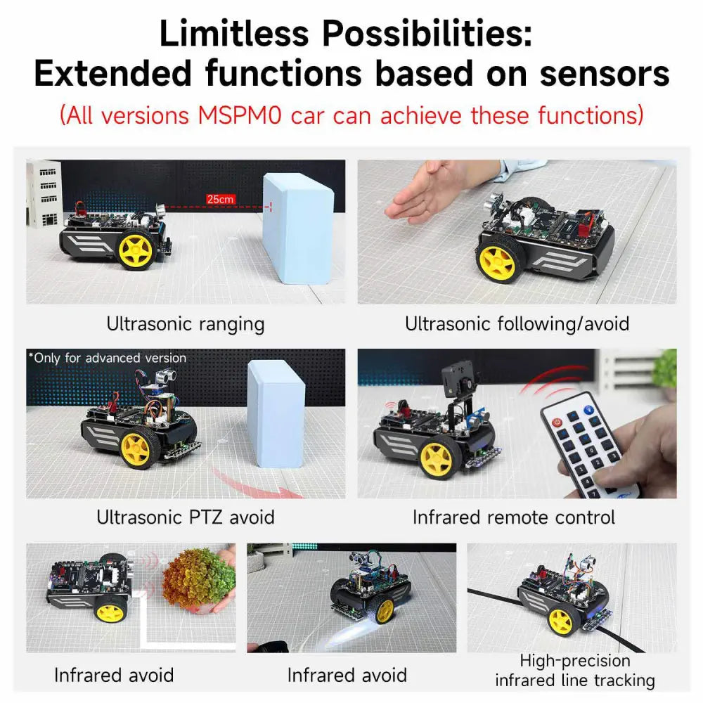 Yahboom MSPM0 smart robot car based on MSPM0G3507-K230 Superior Kit