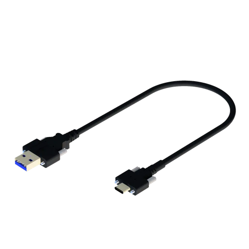 USB Type-C To U with Dual Screws Locking - 0.5M