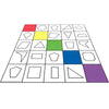 TTS Oti-Bot, Loti-Bot &amp; Pro-Bot Shapes Mat - Coding Activity Floor Mat, Geometry Shapes Learning, Durable Vinyl Design - STEM Programming &amp; Classroom Education | 125×125 cm