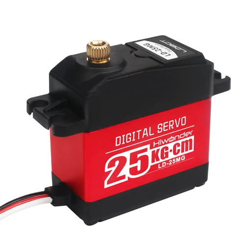 Hiwonder LD 25MG Digital Servo 25KG w/ Strong Torque for Robotic Arm, RC Car &amp; Single Shaft