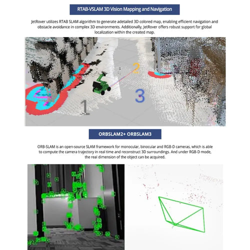 JetRover ROS Robot Car with Vision Robotic Arm Support SLAM Mapping/ Navigation (Developer Kit with Jetson Nano 4GB, Mecanum Chassis, LiDAR A1)