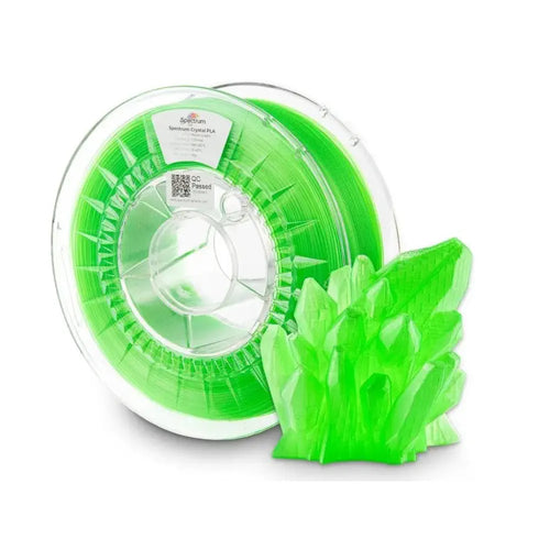 Spectrum PLA Crystal Filament 1.75mm Neon Green 1kg