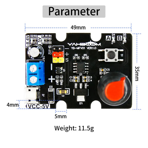 Yahboom Single Channel Dual PWM Servo Control Debugging Board for DIY Smart Robotics