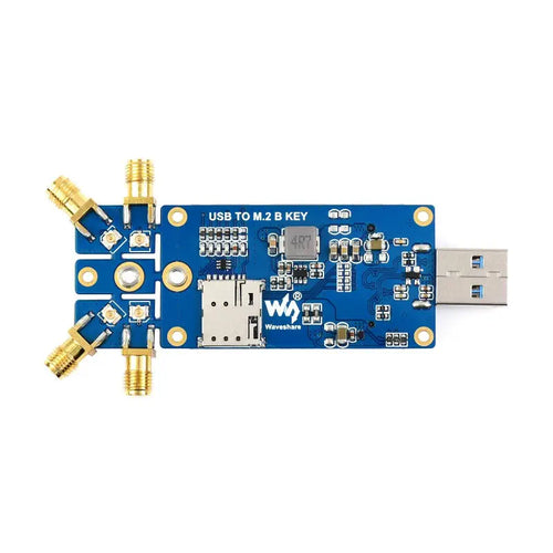 Waveshare 5G DONGLE Module, 4 Antennas, USB3.1 Port, Aluminum Alloy Heatsink