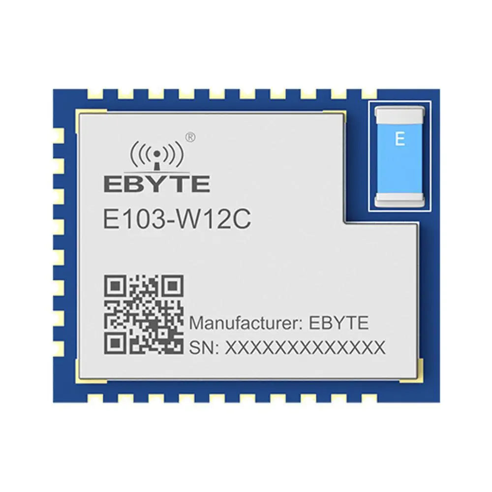 E103-W12C Small size 2.4GHz Low power consumption Serial wifi module Dialog solution chip—DA16200 serial WiFi module, AT command, Supports WEP/WPA/WPA2/WPA3