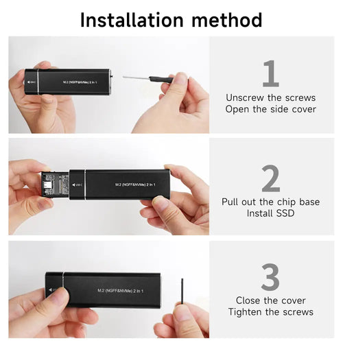 M.2 SSD Enclosure Support NVMe protocol and M Key/B&amp;M Key interface