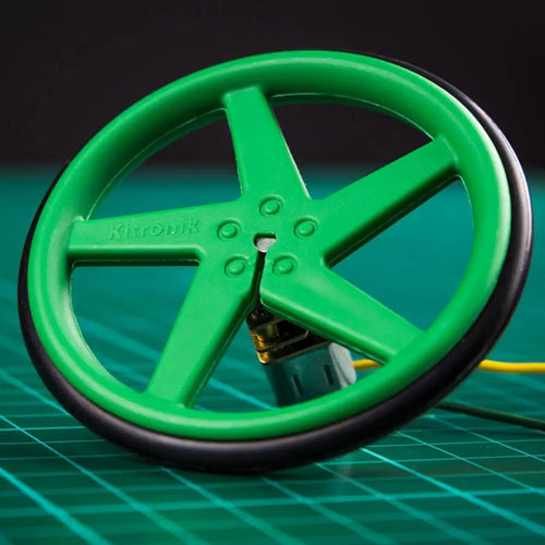 63mm Wheels for D-Shaft Motor - Green (2pk)