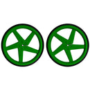 63mm Wheels for D-Shaft Motor - Green (2pk)