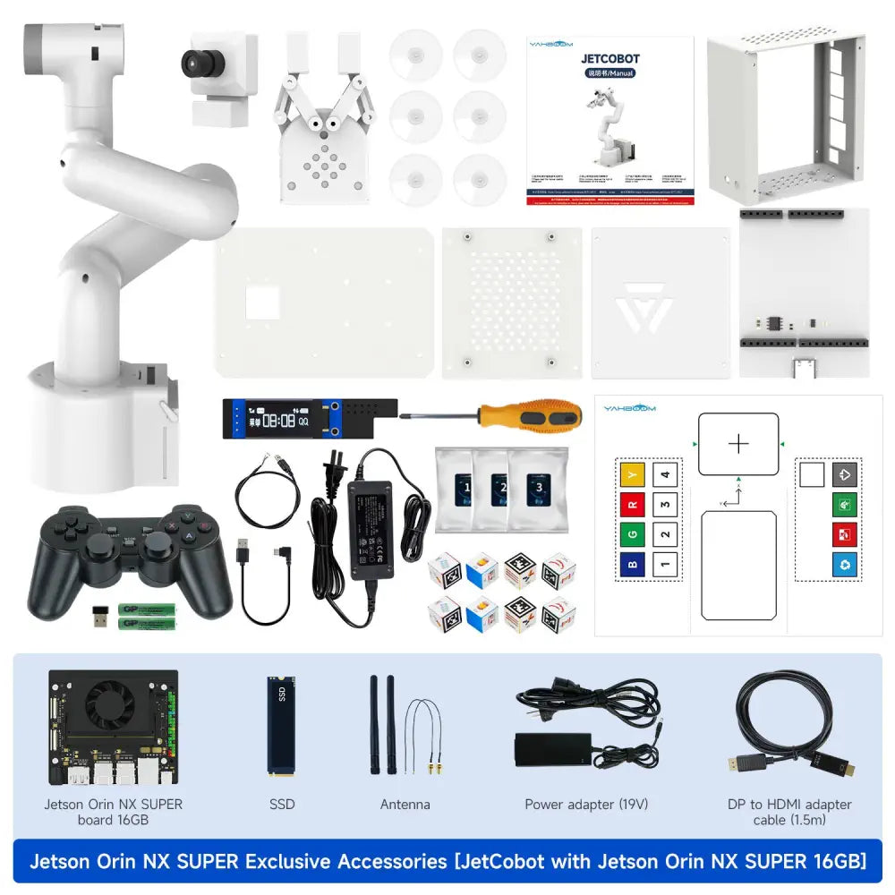 Yahboom JetCobot 7-axis visual collaborative robotic arm-Jetson Orin NX 16GB SUPER