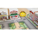 TTS Bee-Bot Programmable Robot with Community Mat and 3D Community Construction Kit Bundle - STEM Learning Coding Robot Toy for Kids Age 3+ Years