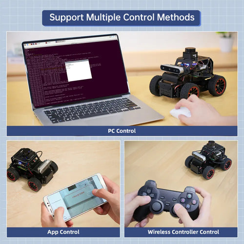 Hiwonder Raspberry Pi 5 Robot Car MentorPi A1 Ackermann Chassis ROS2 Support SLAM and Autonomous Driving (Monocular Camera without Raspberry Pi 5)