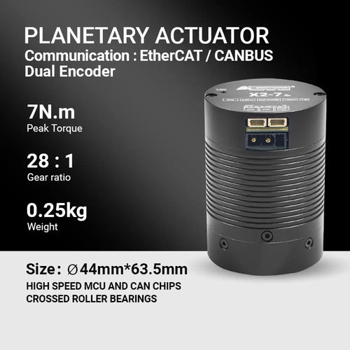Planet Brushless Motor RMD-X2-7 Supports EtherCAT, High Dynamic Range, High Precision, Used for Humanoid Robot Joint Actuation