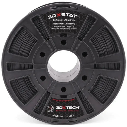 3DXTech Black 1.75mm 3DXSTAT ESD ABS Filament - 0.75 kg