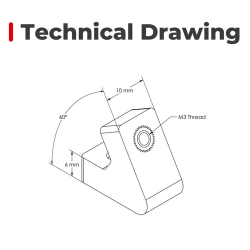 60 Degree Mounting Joint for Universal Aluminum Plates