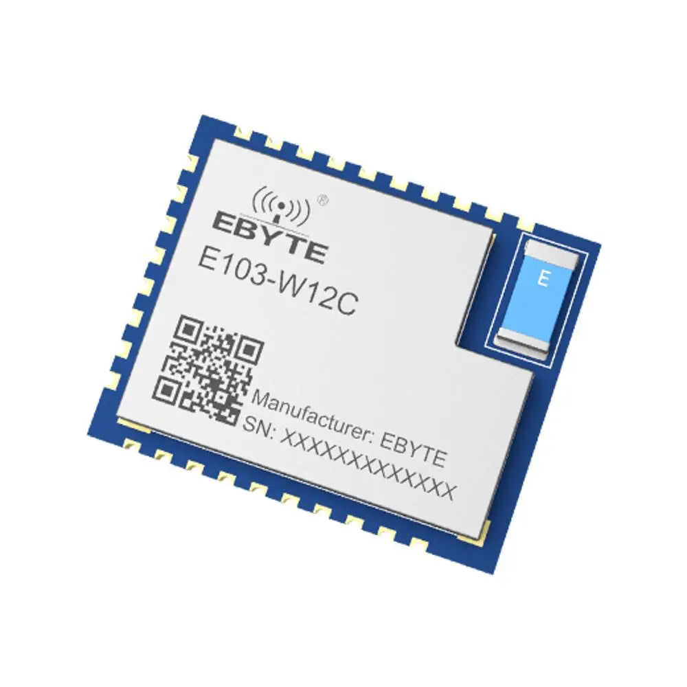 E103-W12C Small size 2.4GHz Low power consumption Serial wifi module Dialog solution chip—DA16200 serial WiFi module, AT command, Supports WEP/WPA/WPA2/WPA3