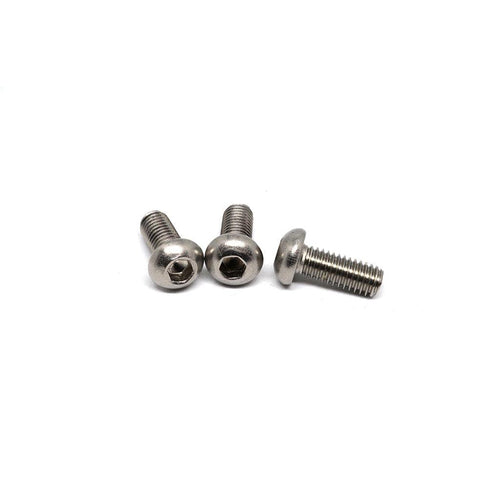 Stainless Steel Metric M6 Button Head Socket Cap Screw (10 Pack) - 20mm