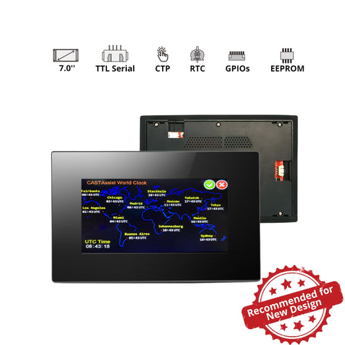 7.0” Nextion Intelligent Series HMI Capacitive Touch Display with enclosure