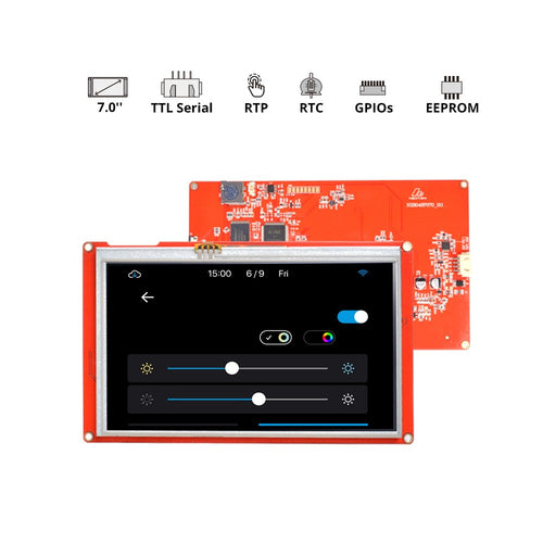 Nextion 7-Inch NX8048P070 Intelligent Series HMI Capacitive Touch Display