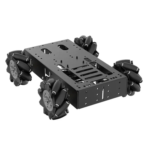 Hiwonder Large Metal 4WD Vehicle Chassis w/ 8V Encoder Geared Motor for Arduino/Raspberry Pi/Ros Robot