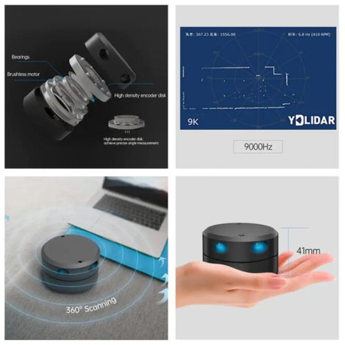 YDLIDAR G4 Lidar Triangulation, 36deg 16m Range for ROS1 &amp; ROS2