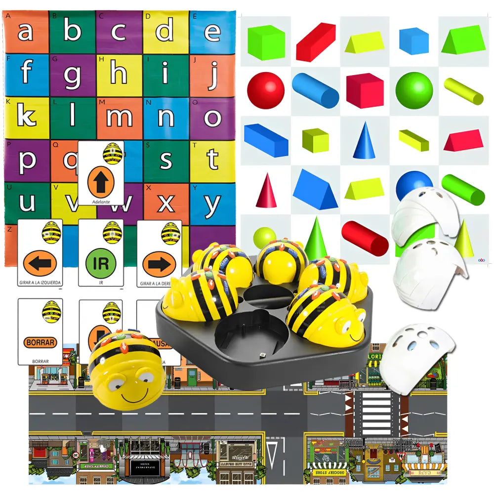 Bee-Bot, Blue-Bot &amp; Rugged Floor Robot See &amp; Say Bundle - Programmable STEM Robots for Classroom &amp; Outdoor Learning, Coding, Sequencing, Control, Memory &amp; Audio Feedback | Ages 3+
