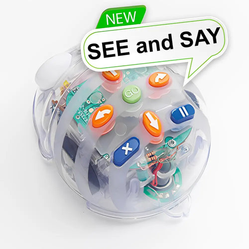 TTS Blue-Bot See and Say Coding Robot with FREE Alphabet Cards Deck - STEM Educational Programmable Toy for Kids Ages 3 and Up