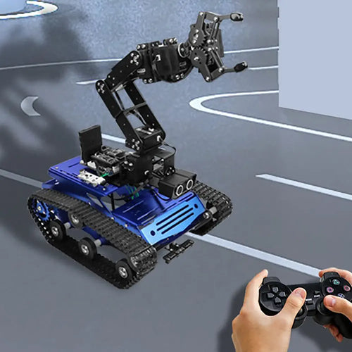 Hiwonder Tankbot Track Robot Car Loaded with Robotic Arm for STM32 Programming