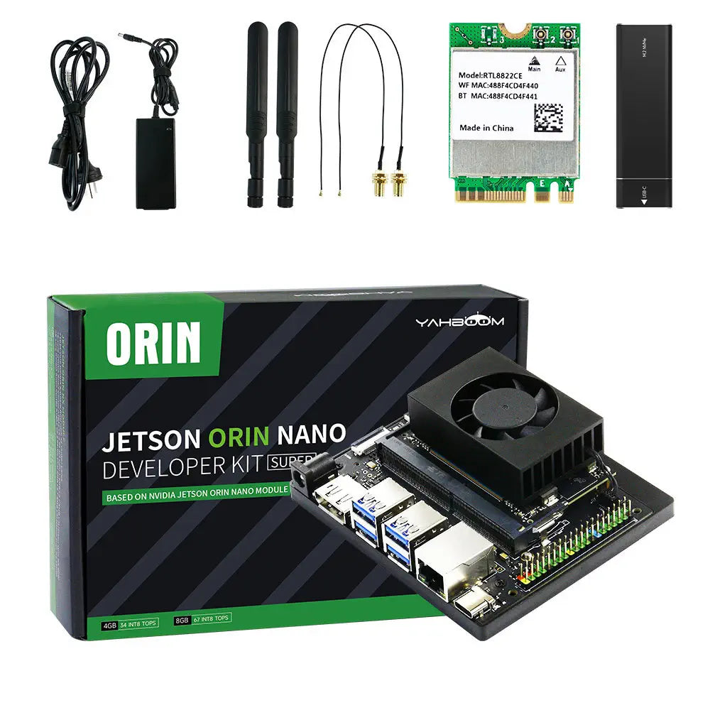 Jetson Orin NANO SUPER Developer Kit SUB with 8GB RAM Based On NVIDIA Core Module for AI Deep Learning(Dev kit without SSD)