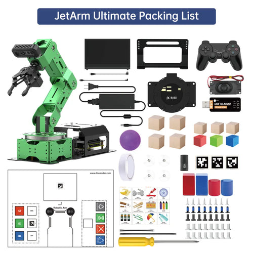 JetArm JETSON NANO Robot Arm ROS Open Source Vision Recognition Program Robot (Ultimate with Jetson Orin NX 8GB)