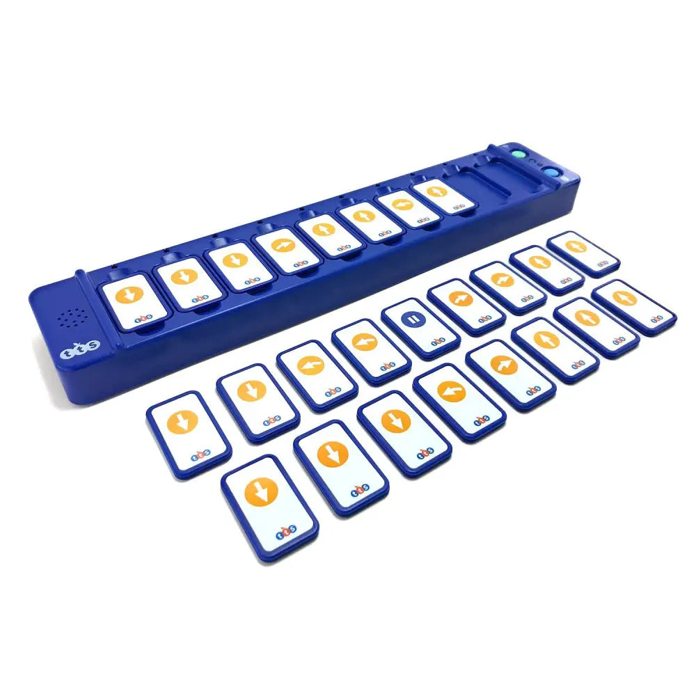Tactile Code Reader with 25 Tactiles - Compatible with Blue-Bot &amp; Rugged Robot Coding Toys - Bluetooth, Rechargeable, Debug Friendly Programming Tool for Kids