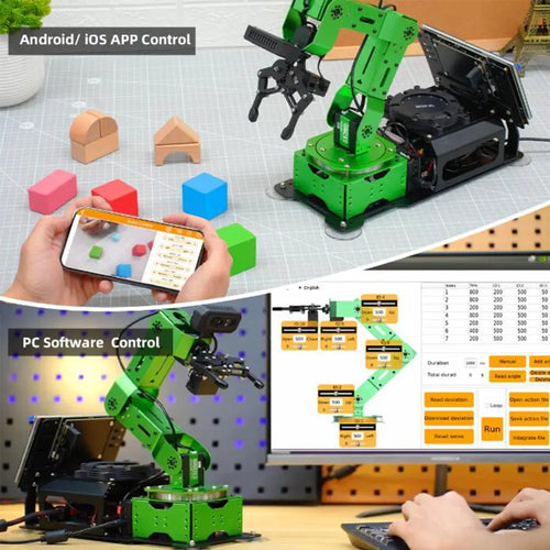 JetArm JETSON NANO Robot Arm ROS Open Source Vision Recognition Program Robot (Starter Kit, Monocular Camera)