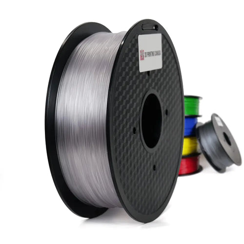 3D Printing Canada Transparent Standard PETG Filament - 1.75mm, 1kg