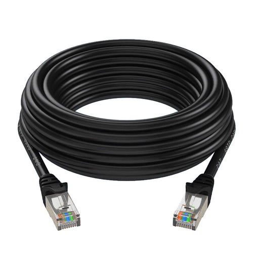 CAT6e Ethernet Cable with metal head (30m Black)