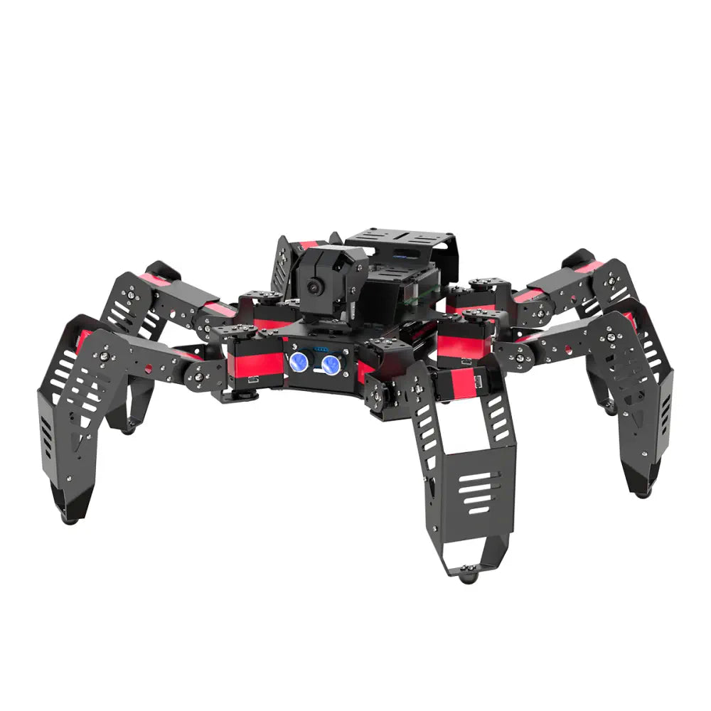 Hiwonder SpiderPi AI Intelligent Visual Hexapod Robot Powered by Raspberry Pi 5 (Advanced Kit with Raspberry Pi 5 4GB)