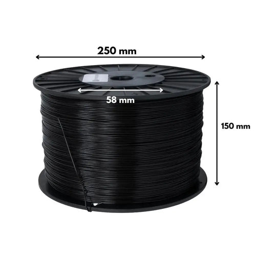 Black Standard PLA Filament - 1.75mm, 4kg