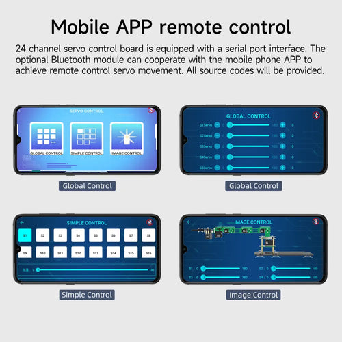 Yahboom 24 Channel Dual PWM Servo Control Debugging Board for DIY Smart Robotics