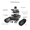 Hiwonder MentorPi T1 Raspberry Pi Robot Car – Tank Chassis, ROS2 AI Coding Robot with Large AI model ChatGPT, SLAM and Autonomous Driving (Starter Kit Without Raspberry Pi 5)