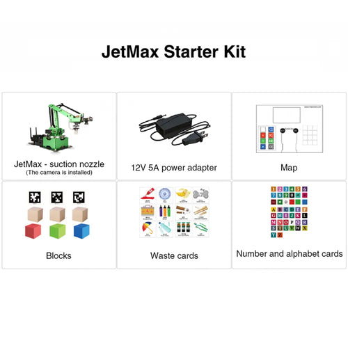 Hiwonder JetMax JETSON NANO Robot Arm ROS Open source Vision Recognition Program (Starter Kit)