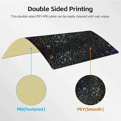 257mm x 257mm Double-sided Build Surface for Bambu Lab - PEY+PEI