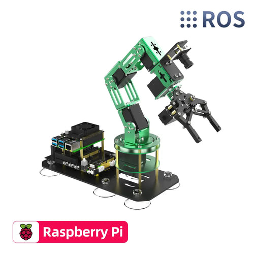 Yahboom Robot Arm 6DOF AI Programmable Electronic DIY Robot Hand Building with Camera for Adults ROS Open Source for Raspberry Pi 5(Without RPi board)