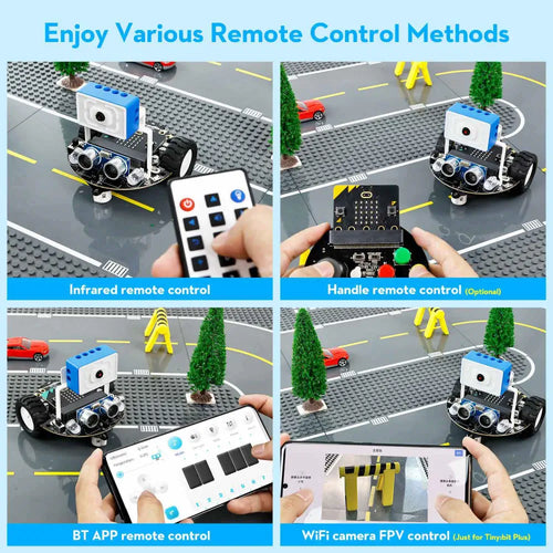 Yahboom Tiny:bit Plus smart car compatible with Micro:bit V2(without micro:bit V2 board)