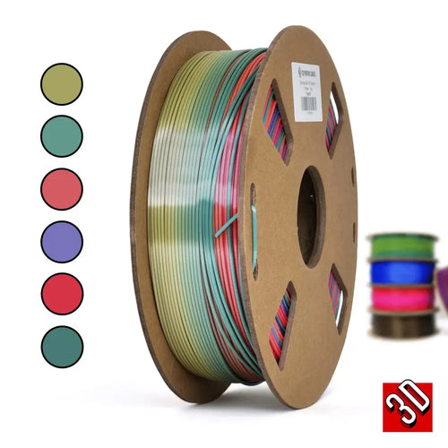 Type B Rainbow Silk PLA Filament - 1.75mm, 1 kg