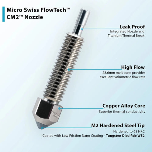 Micro Swiss CM2T Nozzle for FlowTechT Hotend - 0.8mm